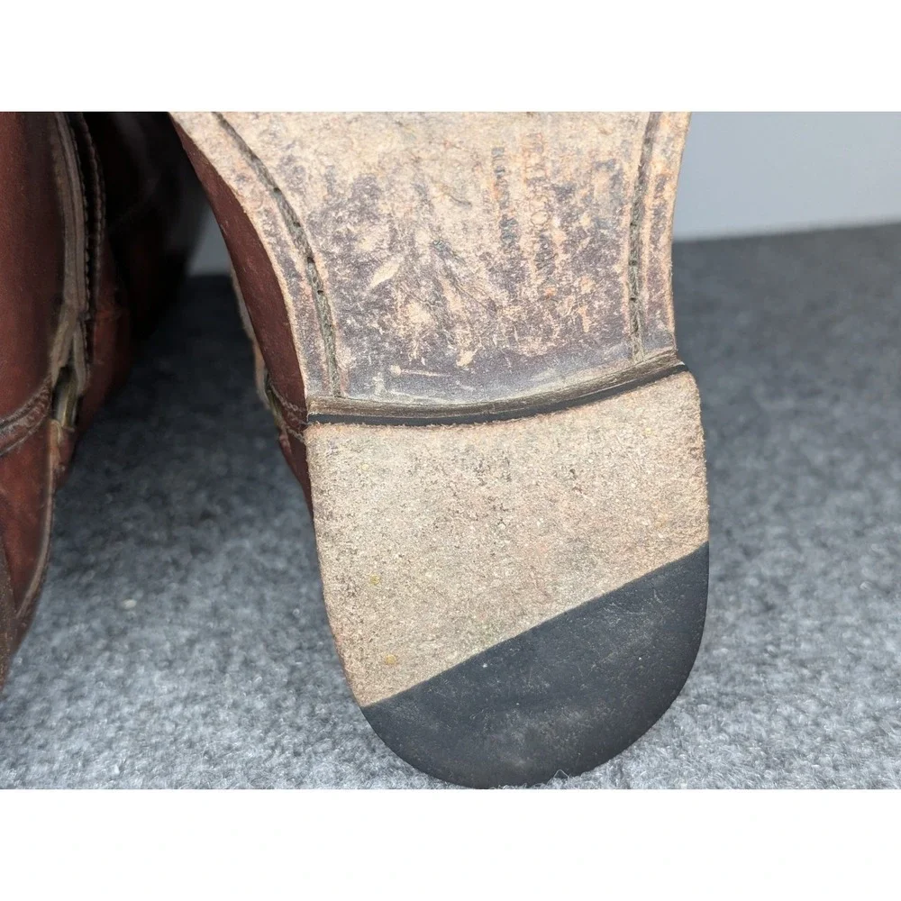 Frye‎ Phillip Ring Women's Tall Knee-High Riding Leather Boots Size 8 B Pull On